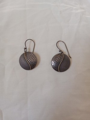 Ohrringe 925 Sterling Silber strukturiert