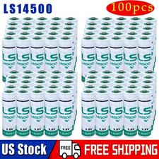 100 Pcs 3.6v Lithium Batteries 2600mAh for LS14500 3.6v aa Battery ER14505