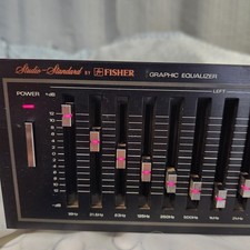 Fisher EQ-275 Analog Graphic Equalizer Black Stereo RCA Home Audio Component