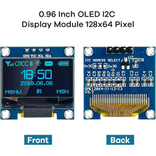 0.96" Inch OLED Display Screen Module I2C IIC 128X64 SS - D - 1306 3.3V-5V Blue/