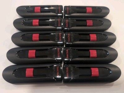 Lot of 10ea SanDisk Cruzer Glide USB flash thumb drive 64GB SDCZ60-064G 2.0