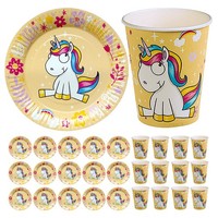 28 Tlg. Einhorn Party Set Geburtstags Deko Kindergeburtstag Dekoration MäDchen