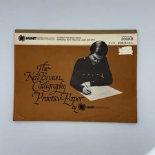 The Ken Brown Calligraphy Practice Paper By Hunt Bienfang Tracing Pad Vtg