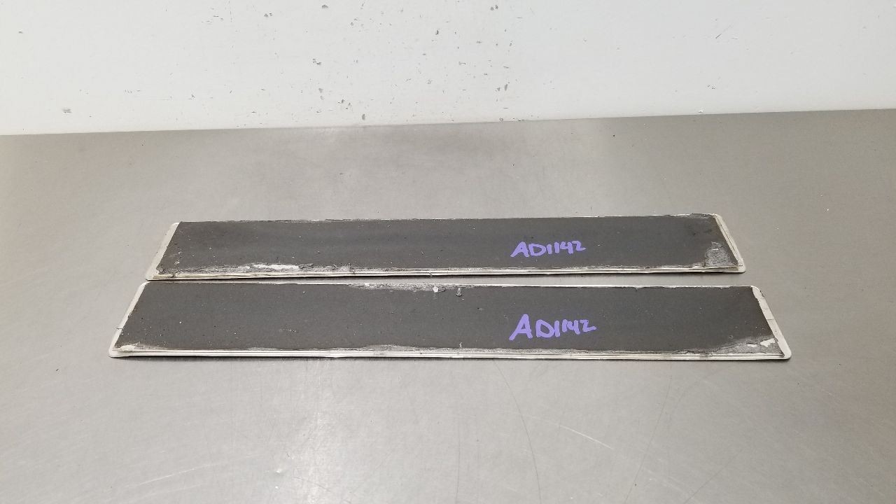 2004 LAMBORGHINI GALLARDO ROCKER PANEL DOOR SILL SCUFF PLATE TRIM SET PAIR BLACK