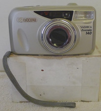 Yashica Kyocera Zoomate 140 w/ Quartz Date 35mm Film Camera - TESTED  WORKS