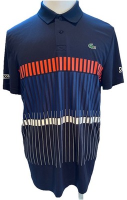Lacoste Novak Djokovic Navy 2017 French Open Tennis Polo Shirt