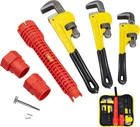 Heavy Duty Adjustable Pipe Wrench Set - 3 Pack (8, 10, 12 Inches)
