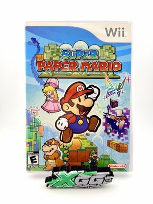 Super Paper Mario (Nintendo Wii, 2007) Complete CIB - 1 Year Warranty -Free Ship