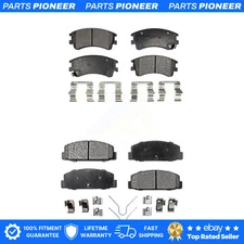 Front Rear Semi-Metallic Brake Pads Kit For 2003-2005 Mazda 6