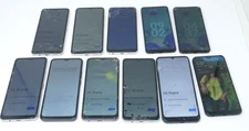 Lot of 11 Modern Smartphones For Parts & Cracked - Revvl 7 / Revvl 6x / HMD Vibe
