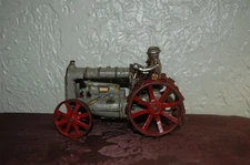 Vintage Arcade Fordson Tractor with Nickel Plated Driver 6"