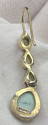 Monet Costume Jewelry Tear Drop Pierced Earrings - Picture 6 of 7