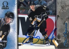 STU BARNES PENGUINS AUTOGRAPH AUTO 97-98 PACIFIC OMEGA #181 *31416
