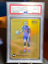 Sekou Doumbouya - 2019-20 Hoops Arriving Now Holo Rookie RC #261 PSA 10 GEM MINT
