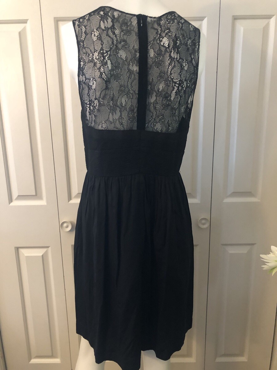 Sandro Paris Dress 2 Black Viscose Lace LBD Grunge Goth