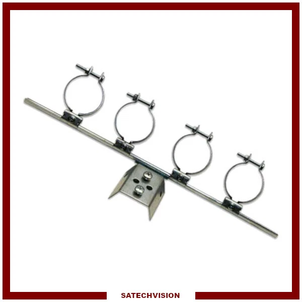 Support Parabole Multifeed Slim Universel en Acier pour 4 LNB de Diamètre Ø40 mm - Photo 1/1