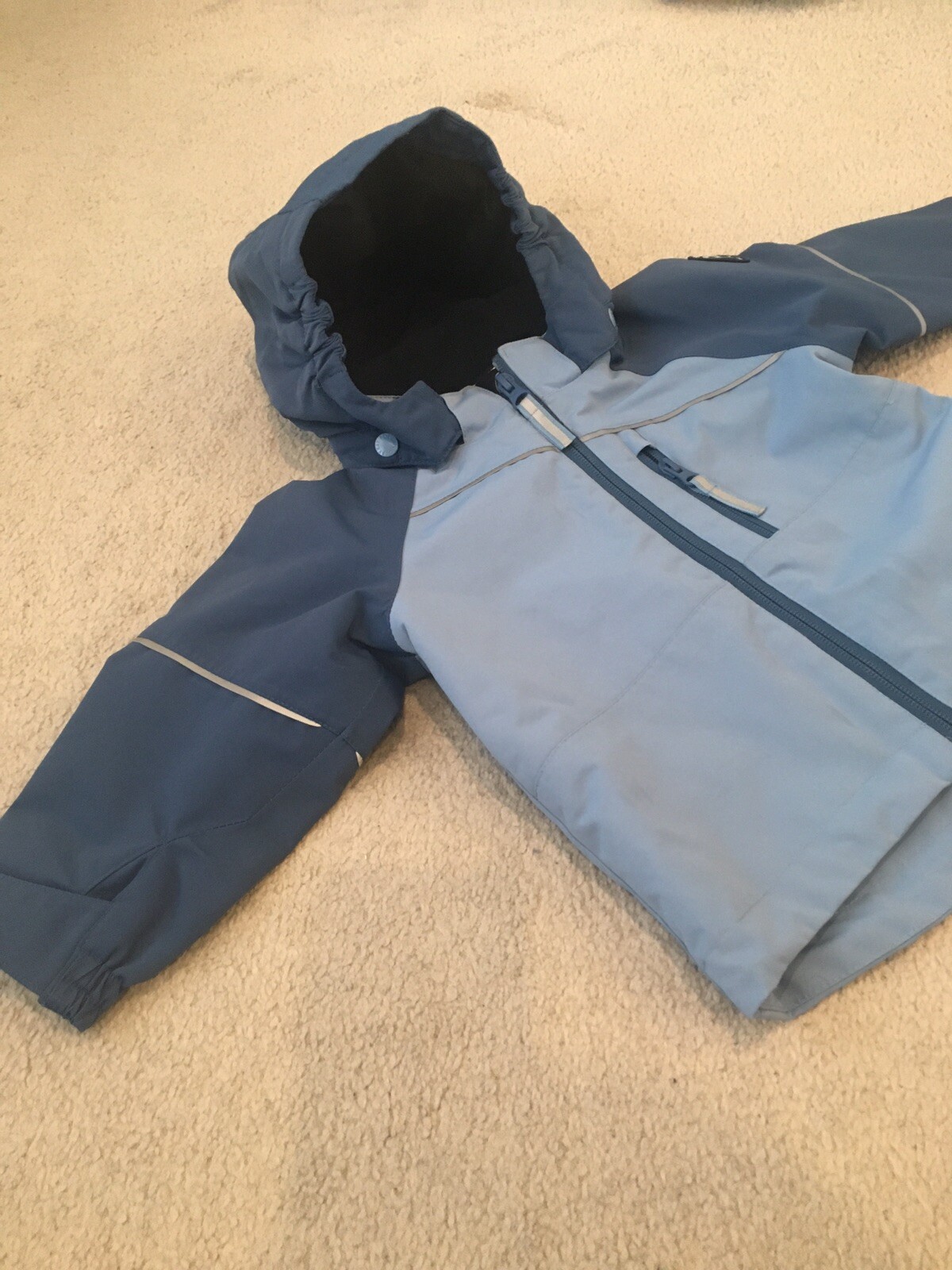 Polarn O Pyret Baby Boy Jacket Blue 9-12 Months , Used Only Few Times RRP £80