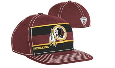 Reebok Washington Redskins Flat Bill Flex Fit Size Small/Medium Hat Cap