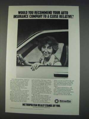 1982 Metropolitan Life Insurance Ad - A Close Relative