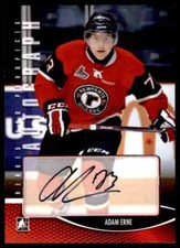 2012-13 IN THE GAME HEROES AND PROSPECTS ADAM ERNE AUTO CS QUEBEC REMPARTS