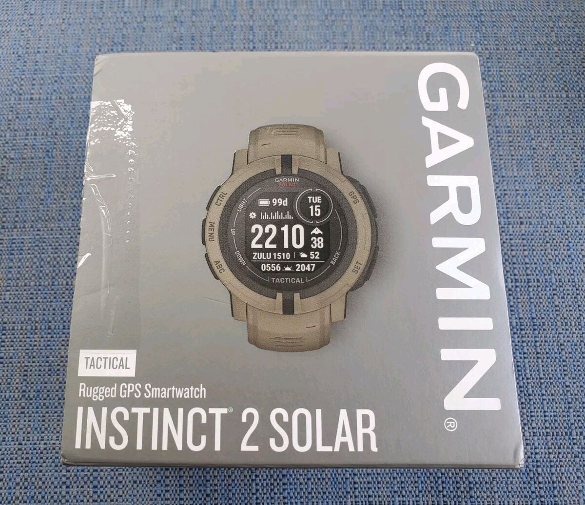 Garmin Instinct 2X Solar Tactical Edition - Rugged GPS Watch Army Green s l1200
