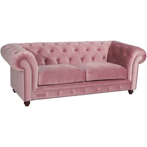 Max Winzer Chesterfield Sofa 2,5-Sitzer Old England Samtvelour freie Farbwahl - Bild 63 von 104