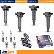 4 Ignition Coil 4 Ngk Iridium Spark Plug For Toyota Rav4 2004-2008 2.4l Uf333 4 Ignition Coil 4 Ngk Iridium Spark Plug For Toyota Rav4 2004-2008 2.4l Uf333
