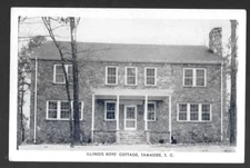 1930'S. ILLINOIS BOYS' COTTAGE. TAMASSEE, SOUTH CAROLINA. POSTCARD.