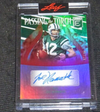 2022 Donruss Elite Passing the Torch Joe Namath~Zach Wilson Auto #d/25 Signed