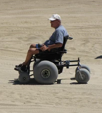 Power Chair Beach Tire / Knobby Tire Quick Change Adapter Kit