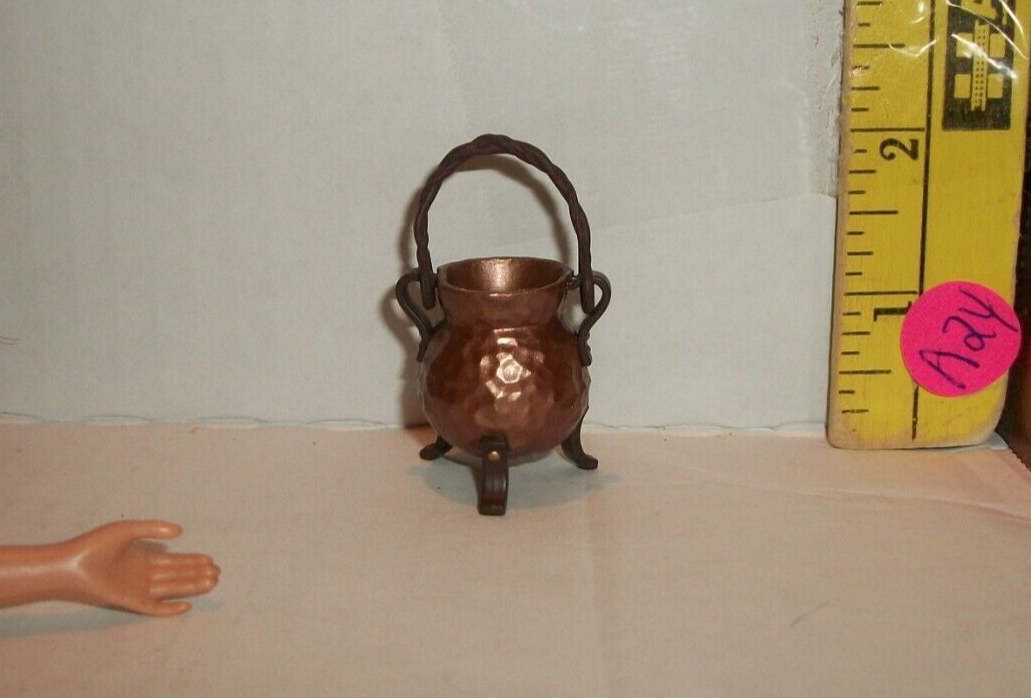 1/6 Scale Mini Rement Faux Copper Pot Accessory for A24 Dolls