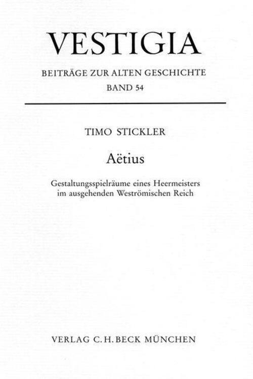 Aetius | Timo Stickler | Deutsch | Buch | Vestigia | 2002 | C.h.beck