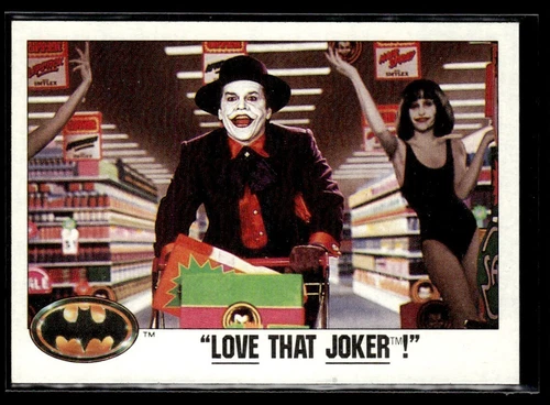 1989 Topps Batman Movie Trading Card #65 Love That Joker