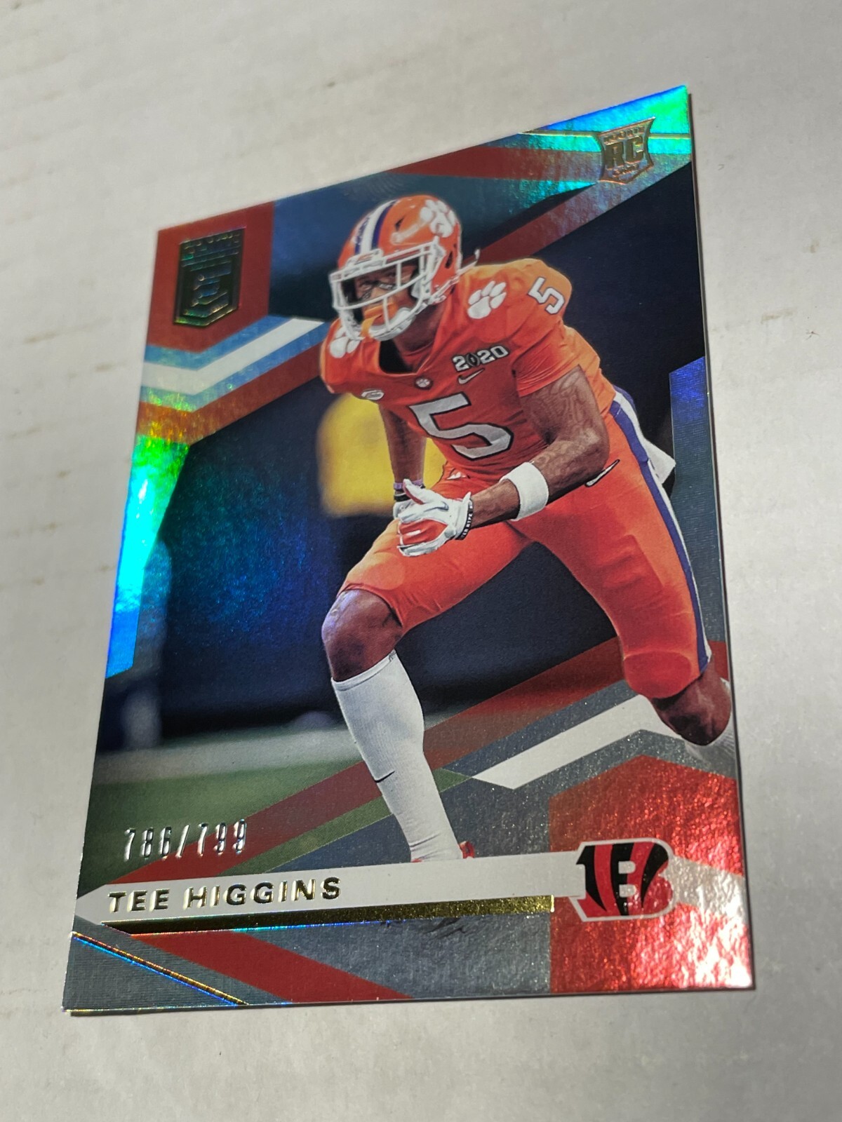 2020 Panini Donruss Elite Rookies /799 Tee Higgins #114 Rookie RC