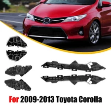 6X For Toyota 09-13 Corolla Left Rear Bumper Cover Retainer Brackets Right Black