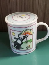 howard design 1985 bear feet family toscany porcelain covered mug