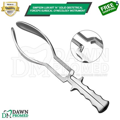 #ad Simpson Luikart 14quot; Solid Obstetrical Forceps Surgical Gynecology Instrument $42.90