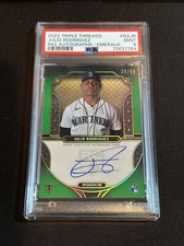 2022 Topps Triple Threads Julio Rodriguez Emerald Auto /50 PSA 9 Mariners