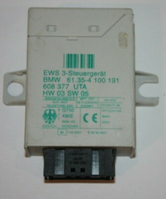 BMW EWS 3 IMMOBILIZER CNTR UNIT EWS3 BMW 61.35-4 100 191 / 608 377 UTA EWS-3 OEM