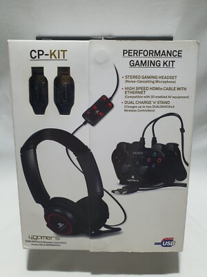 Stereo Gaming Headset high speed HDMI cable and Dual Charging Stand Playstation3