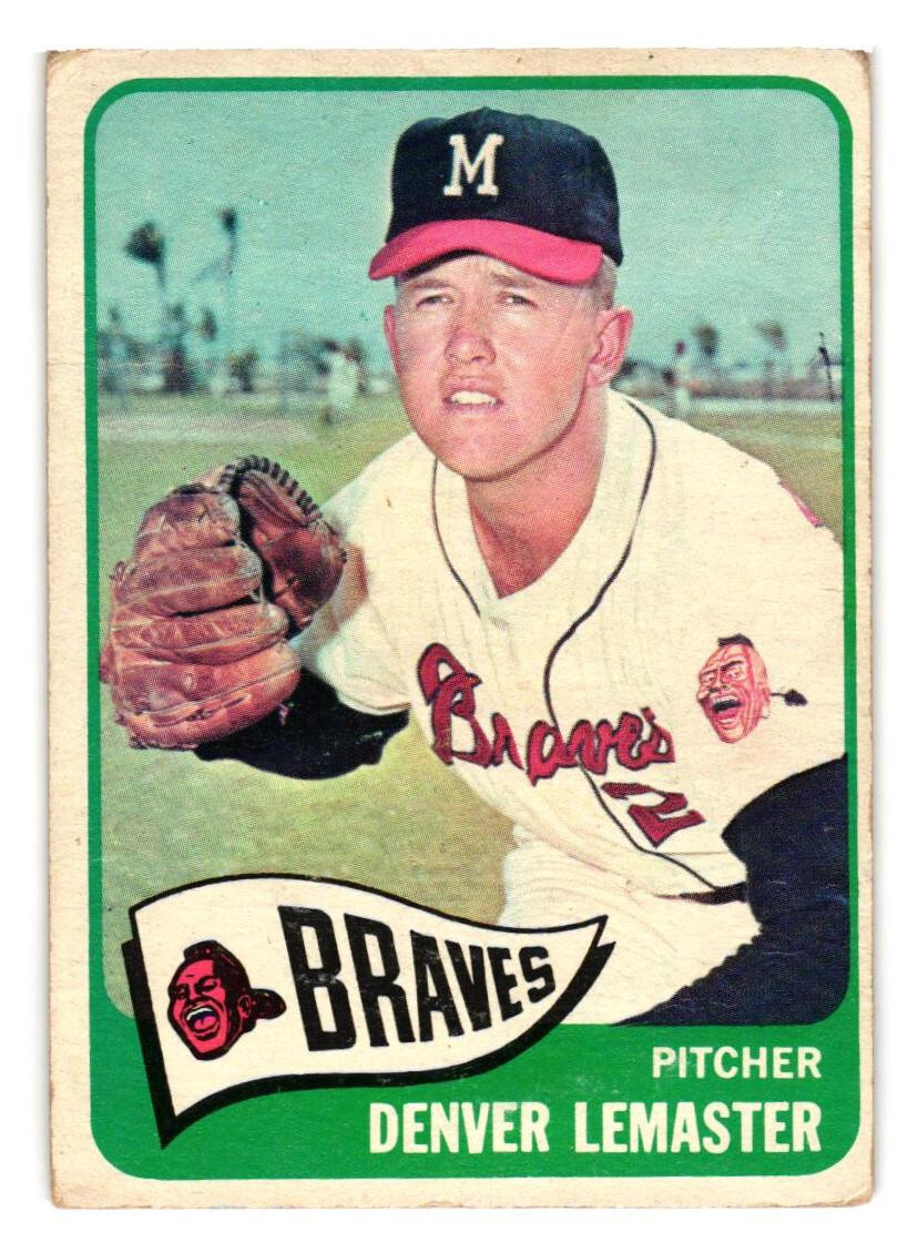 1965 Topps Baseball set HIGH #441 Denver Lemaster VG Milwaukee Braves Free Ship