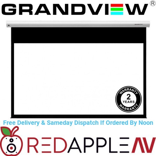 7ft 92"" Grandview Cyber Electric 16:9 Home Cinema Projector Screen With Remote