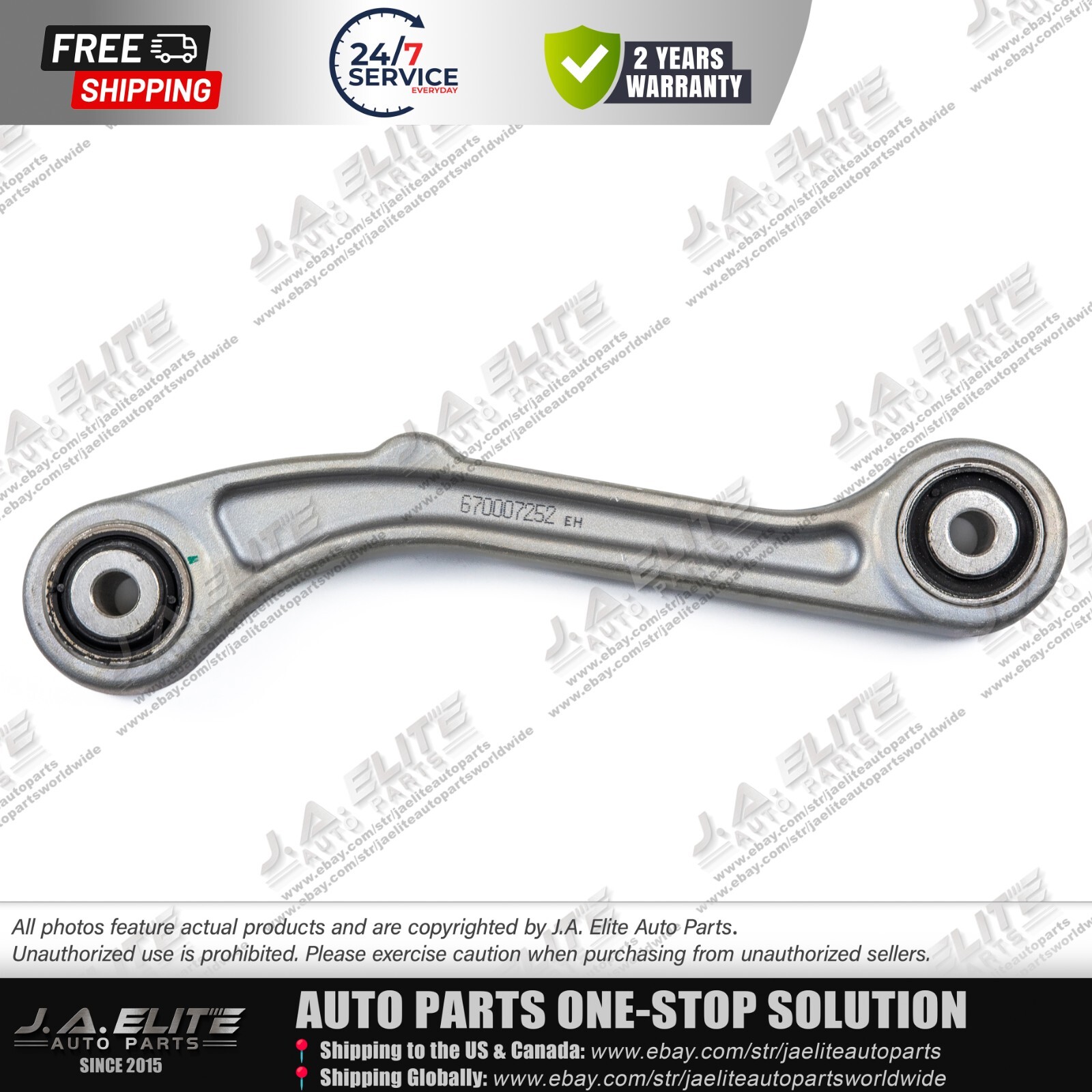 Rear Suspension Trailing Control Arm fits Maserati Ghibli Quattroporte 670007252