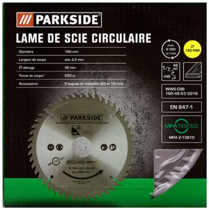 Lame Carbure Scie Circulaire Parkside 160x30mm 48 Dents Ebay