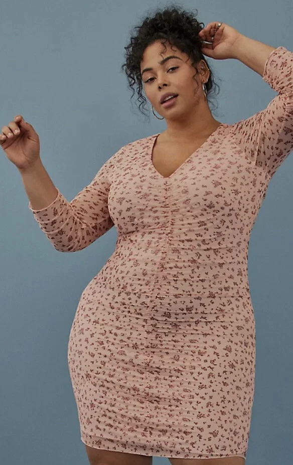 Plus size bodycon dress long sleeve cheap