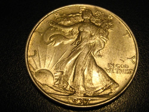 1937-P 90% Silver Walking Liberty Half Dollar Uncirculated  ^^^^^