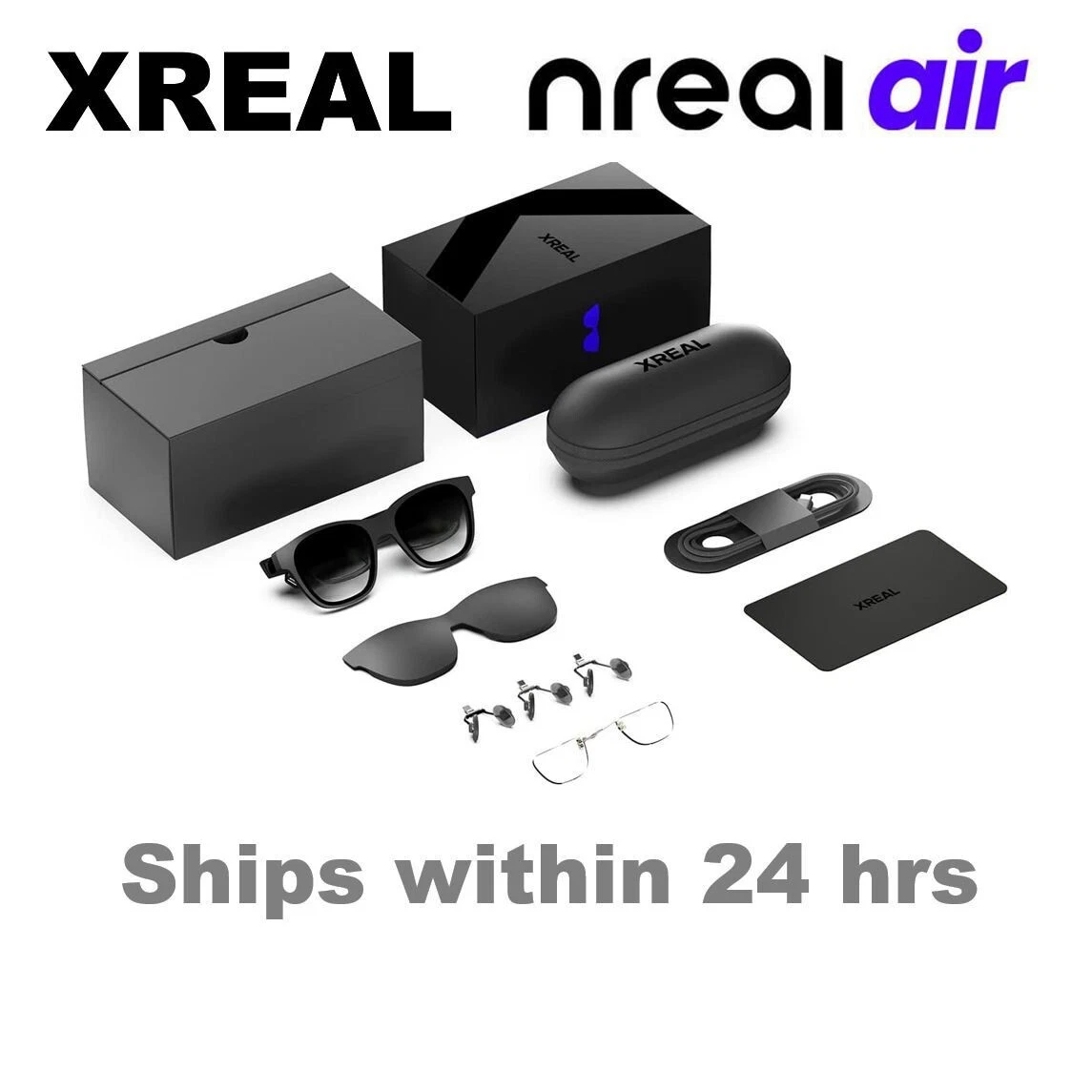 XREAL Smart Glasses Black AR VR NR-7100RGL New nreal air Glasses 2023 Authentic