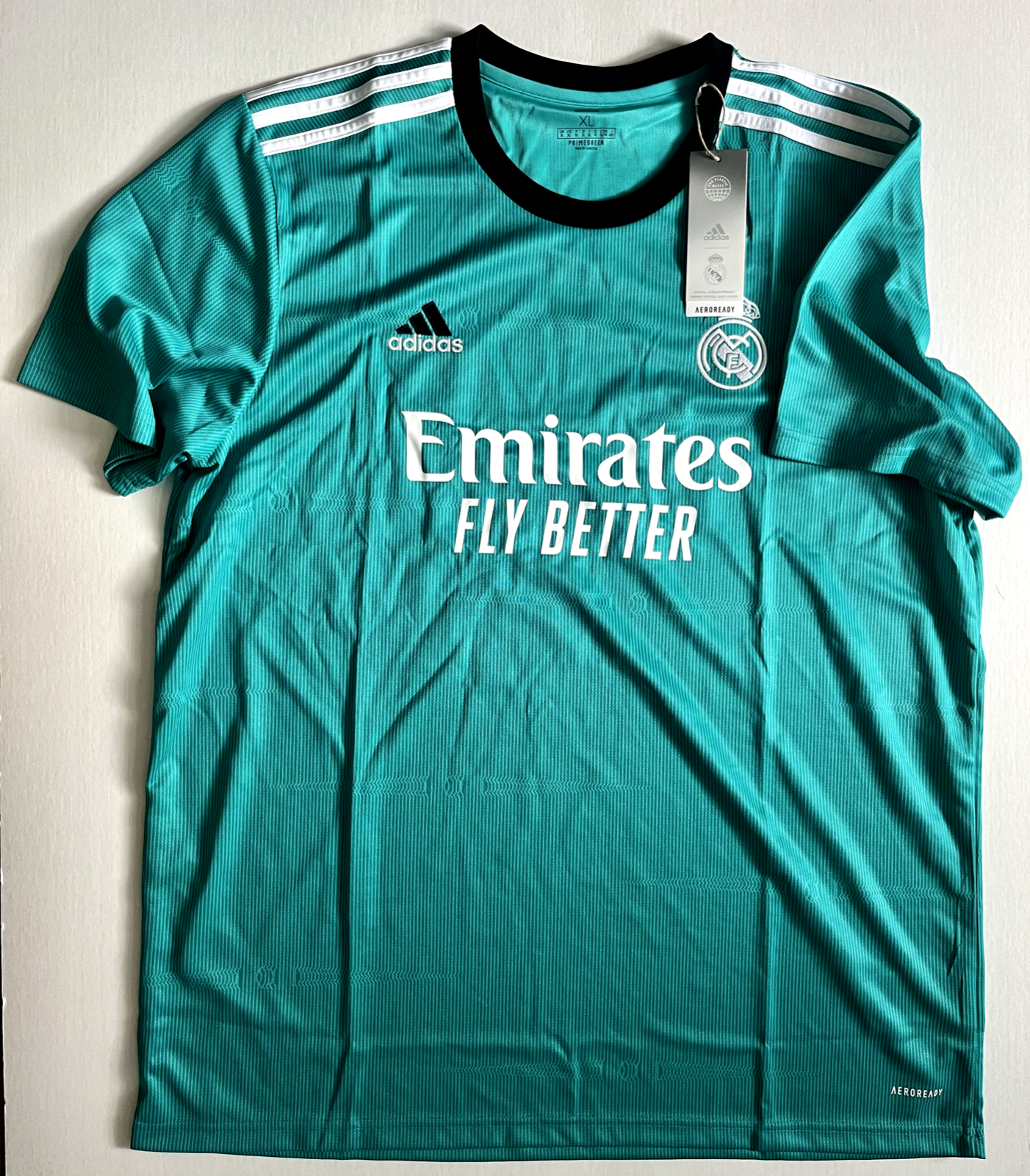 adidas Real Madrid third jersey for men size XL H40951 | eBay