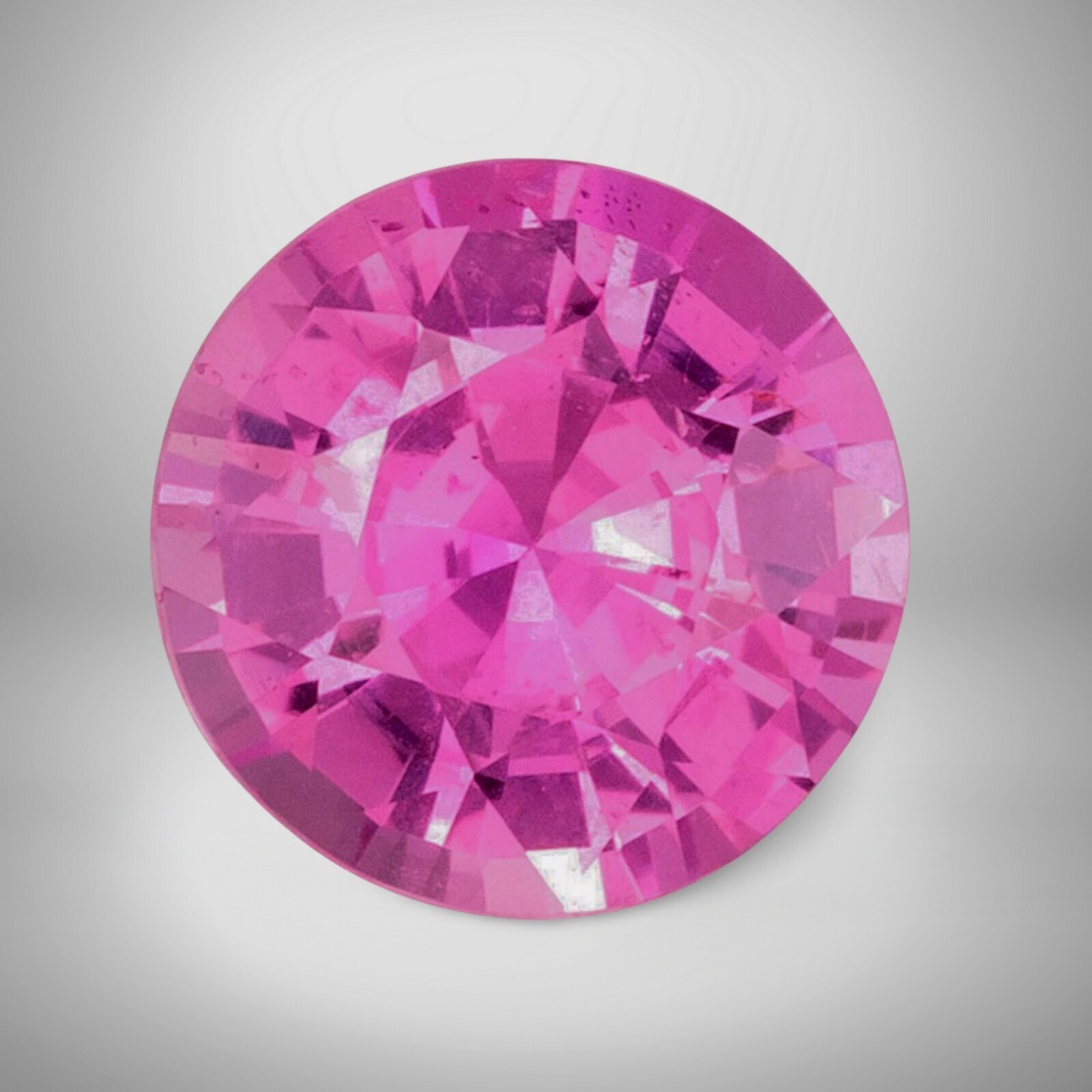 Pink Sapphire Round Cut Loose Gemstone 12mm 5.1ct VVS Quality
