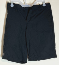 Under Armour Shorts Youth L Black Flat Front Performance Golf Chino Wicking
